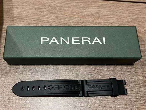 panerai rubber strap logo different|original Panerai rubber strap.